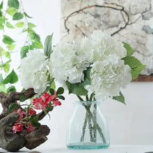 Hydrangea Artificial Flowers Real Touch Latex 19 Inch Large Hydrangea for Home Decoration Bridal Bouquet Wedding 49cm  Decor VELNIX