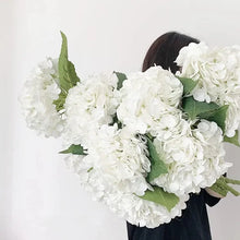 Hydrangea Artificial Flowers Real Touch Latex 19 Inch Large Hydrangea for Home Decoration Bridal Bouquet Wedding 49cm  Decor VELNIX