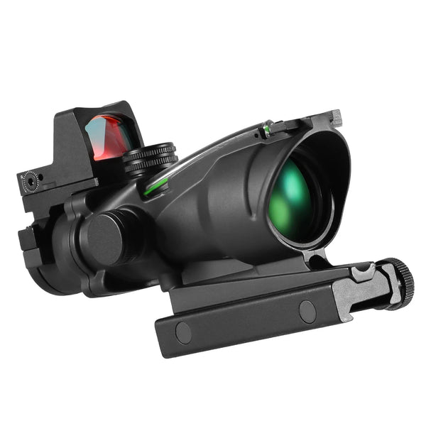 Adjustable 4x32 Red Dot 1x  4x Scope  Red Dot Tactical Scope 20mm Rail Scope for Hunting VELNIX