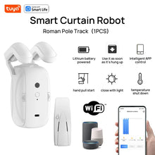 1/2PCS Tuya Smart Wifi Curtain Robot (with gateway), Roman Rod Track, APP Remote Control,Voice Control，Single/Double Opening VELNIX