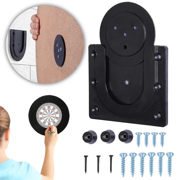 Wall Bracket with Fixed Accessories Dart Board Bracket Kit Wall Hanging Dartboard Mounting Bracket Set for Hanging Dartboard VELNIX