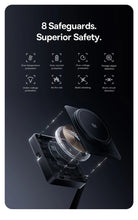 Baseus 3 in 1 Magnetic Wireless Charger Qi2.2 25W Fast Charging For iPhone 17 16 15 14 Apple Watch Earbuds AirPods Pro iWatch VELNIX