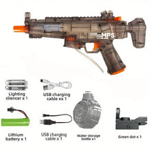 Water Gun for Water Wars, Electric Water Gun with Continuous Flashing Lights, Large Capacity, Strong Shooting Range DSers