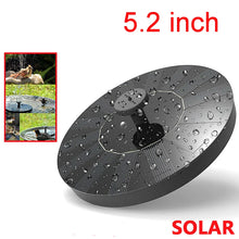 13cm Solar Powered Floating Bird Bath Water Fountain Outdoor Pond Pool Garden Patio With 4 Nozzles Water Pool Pond Decor VELNIX