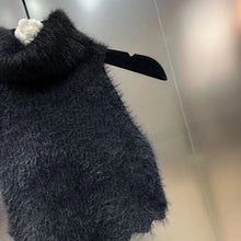 Sexy Tanks Women Knitted Hot Chic Backless Turtleneck Short Sleeveless Off Shoulder Popular Streetwear Corrugated Edge Female VELNIX