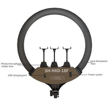 SH Upgrade 18inch Ring Light  Selfie LED Video Lamp With Tripod Stand Phone Clip For YouTube Live Light Photo Photography Studio VELNIX