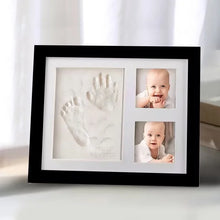 1 Set Non-toxic Baby Souvenirs Baby Milestone Decor Gift Newborn Baby Hand Foot Print DIY Photo Frame With Mold Clay Imprint Kit VELNIX
