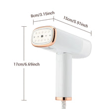HOMEFISH Garment Steamers 130ml Handheld Fabric Steamer Fast-Heat 1000W Iron Steam Cleaner for Home Travelling Portable VELNIX