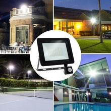 LED FloodLight PIR Motion Sensor Outdoor Led Spotlight 10W 20W 30W 50W 100W IP66 Waterproof Outdoor Garden Lighting Street Light VELNIX