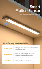 LED Motion Sensor Light Night Light Wireless USB Under Cabinet Light For Kitchen Cabinet Bedroom Wardrobe Sensor Indoor Lighting VELNIX