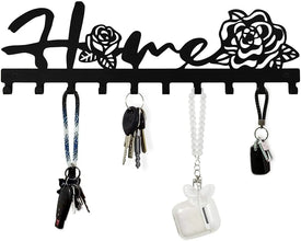 Decorative Metal Key Holder, Wall Mounted key hooks for home Hanging Artwork Storage Rack Metal Wall Hanging Iron Art Artwork VELNIX