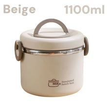 304 Stainless Steel Lunch Box 2 Layer Double Wall Thermal Food Jar, Insulated Bento Box Leakproof Lunch Container with lunch Bag VELNIX