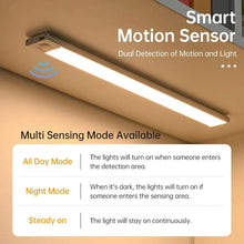LED Motion Sensor Light Night Light Wireless USB Under Cabinet Light For Kitchen Cabinet Bedroom Wardrobe Sensor Indoor Lighting VELNIX