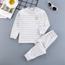 Cotton Children Sets Kids Clothes Boys Girls Children's Clothing Cartoon Autumn Winter Tops Pants Sleepwear Underwear Baby VELNIX