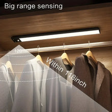 Intelligent Cabinet Light Human Body Induction Light Magnetic Suction Bedroom Bedside Wardrobe Charging Long Strip Night Light VELNIX