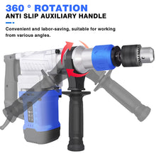 DayPlus 1500W SDS-Plus Rotary Hammer Drill,Corded Drills, Heavy Duty Chipping Hammers w/ Vibration Control& Safety Clutch & Case VELNIX