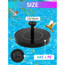 Floating Solar Fountain Pump with 6 Nozzles, Solar Powered Bird Bath Water Fountain for Garden Patio Pond Pool Outdoor Decor VELNIX