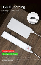 LED Motion Sensor Light Night Light Wireless USB Under Cabinet Light For Kitchen Cabinet Bedroom Wardrobe Sensor Indoor Lighting VELNIX