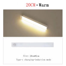 Intelligent Cabinet Light Human Body Induction Light Magnetic Suction Bedroom Bedside Wardrobe Charging Long Strip Night Light VELNIX