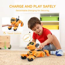 SucceBuy Remote Control Robot Dog Toy Dog Programmable Smart Interactive Robotic Pet for Kids Singing Dancing RC Stunt Toy VELNIX