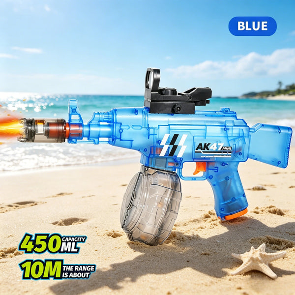 Water Gun for Water Wars, Electric Water Gun with Continuous Flashing Lights, Large Capacity, Strong Shooting Range DSers