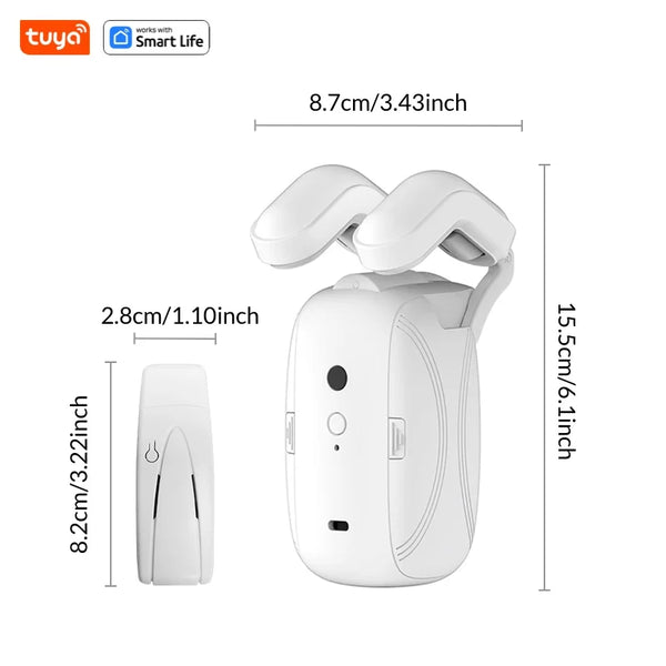 1/2PCS Tuya Smart Wifi Curtain Robot (with gateway), Roman Rod Track, APP Remote Control,Voice Control，Single/Double Opening VELNIX