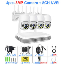 Smar 8CH NVR 5MP Wireless Camera Kit Ai Humman Detect Outdoor 3MP PTZ WiFi Night Vision CCTV Security Surveillance System ICsee VELNIX