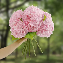 Hydrangea Artificial Flowers Real Touch Latex 19 Inch Large Hydrangea for Home Decoration Bridal Bouquet Wedding 49cm  Decor VELNIX