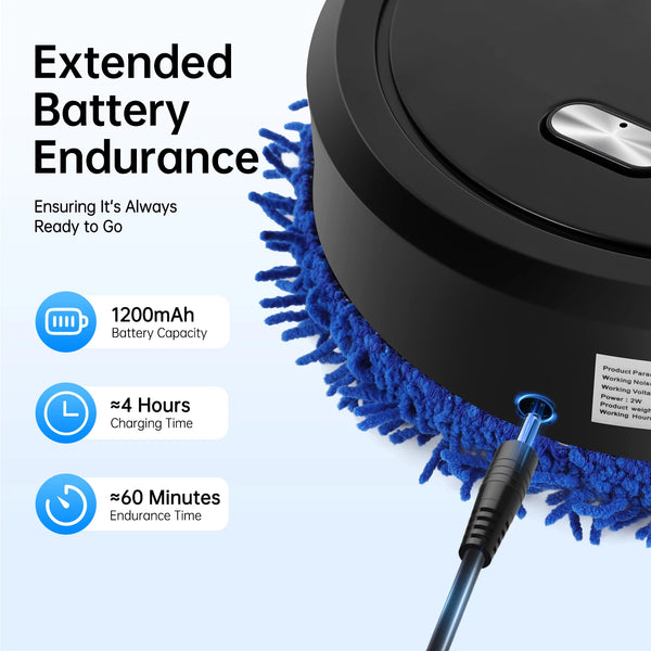 Automatic Mopping Robot Wet and Dry Mopping Machine Household Intelligent Sweeping Cleaner Rechargeable for Home VELNIX