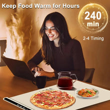 Foldable Food Warmer Electric Warming Tray Food Warming Mat Electric Warming Pad for Food Portable Silicone Foods Warmer Plate VELNIX