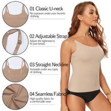 Seamless Shapewear Tank Tops Camisole Women Tummy Control Smooth Compression Vest Nude Black Women Clothing VELNIX