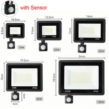 LED FloodLight PIR Motion Sensor Outdoor Led Spotlight 10W 20W 30W 50W 100W IP66 Waterproof Outdoor Garden Lighting Street Light VELNIX