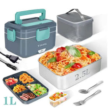 TINSOL New 3.5L Electric Heated Lunch Box No Water Refillable Food Heated Lunch Box Car Work Lunch Heater 90W Fast Heating VELNIX