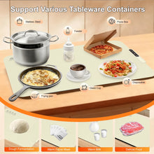 Electric Food Warmer Mat Foldable Silicone Warming Tray Portable 6 Tem Setting Full Surface Fast Heating Food Warmer Plate VELNIX