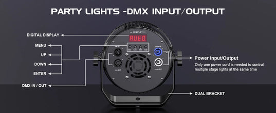 U'King 4PCS 18X8W RGBW LED Par Light DMX512 Disco Light 4IN1 LED Stage Light Effect DJ Equipment for Wedding Bar KTV Party VELNIX