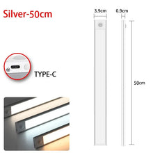 LED Motion Sensor Light Night Light Wireless USB Under Cabinet Light For Kitchen Cabinet Bedroom Wardrobe Sensor Indoor Lighting VELNIX