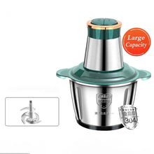 2L Stainless Steel Electric Chopper Meat Grinder Mincer Vegetable Chopper Meat Slicer Machine Household Grinder Food Processor VELNIX