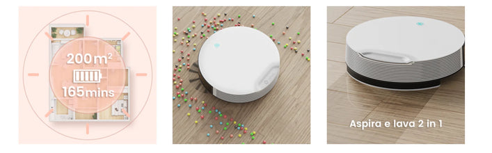 Lefant N1 Robot Vacuum Cleaner, Suction Power 4500PA, 4 Cleaning Modes, App Control, Up to 165 Minutes Autonomy VELNIX