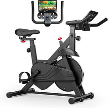 Superun Magnetic Control Exercise Bike Large Tablet Holder Comfortable Seat Indoor Cycling Bike Cardio Fitness Bike VELNIX