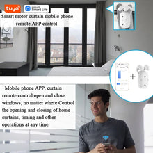 1/2PCS Tuya Smart Wifi Curtain Robot (with gateway), Roman Rod Track, APP Remote Control,Voice Control，Single/Double Opening VELNIX