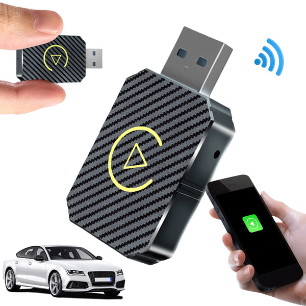 Wireless Carplay Android Auto Adapter Plug&Play USB Car Dongle Wireless Dongle for OEM Wired CarPlay/Andriod Auto Cars VELNIX
