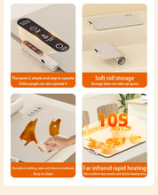 TINSOL Food Warmer Pad Foldable Silicone Heating Pad Portable Meal Cart Insulation Pad 8-Level Temperature Adjustment VELNIX