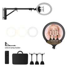 SH Upgrade 18inch Ring Light  Selfie LED Video Lamp With Tripod Stand Phone Clip For YouTube Live Light Photo Photography Studio VELNIX