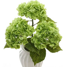Hydrangea Artificial Flowers Real Touch Latex 19 Inch Large Hydrangea for Home Decoration Bridal Bouquet Wedding 49cm  Decor VELNIX