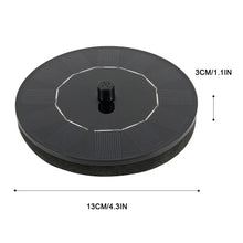 Floating Solar Fountain Pump with 6 Nozzles, Solar Powered Bird Bath Water Fountain for Garden Patio Pond Pool Outdoor Decor VELNIX