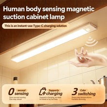 5V  Type-C USB Rechargeable LED Motion Sensor Light Bar for Kitchen Cabinet Wardrobe Bathroom Closet Lighting VELNIX