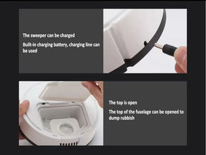 NEW USB Sweeping Robot Vacuum Cleaner Mopping 3 In 1 Smart Wireless 1500Pa Dragging Cleaning Sweep Floor for Home Office VELNIX
