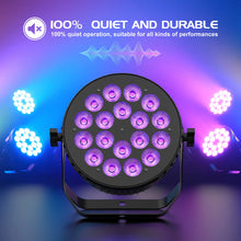 U'King 4PCS 18X8W RGBW LED Par Light DMX512 Disco Light 4IN1 LED Stage Light Effect DJ Equipment for Wedding Bar KTV Party VELNIX