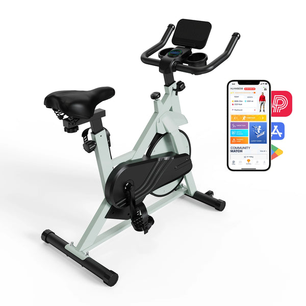 Superun Magnetic Control Exercise Bike Large Tablet Holder Comfortable Seat Indoor Cycling Bike Cardio Fitness Bike VELNIX