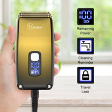 Professional Beard Trimmer for Men Reciprocating 3-Blade Shave System Hair Clippers Washable Electric Shaver VELNIX
